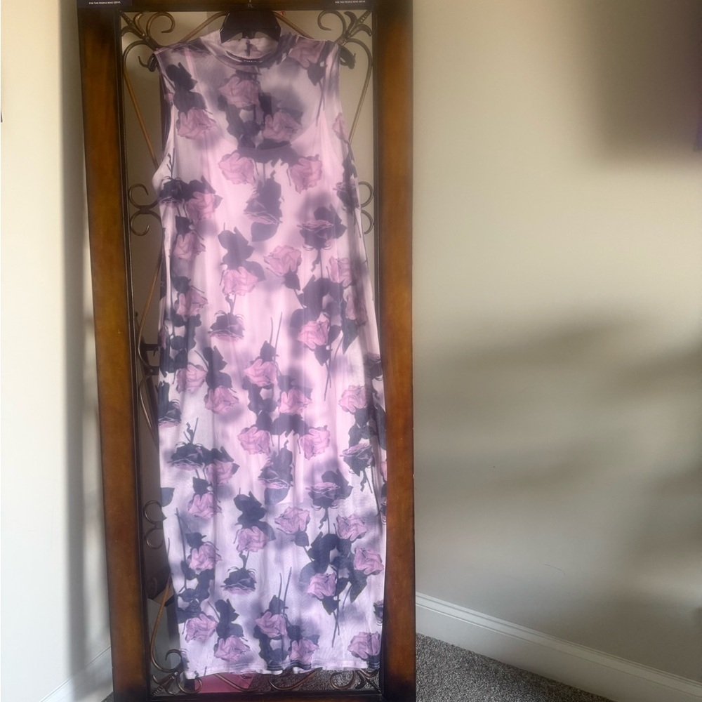 NWT Torrid Statement Roses Floral Pink Dress
